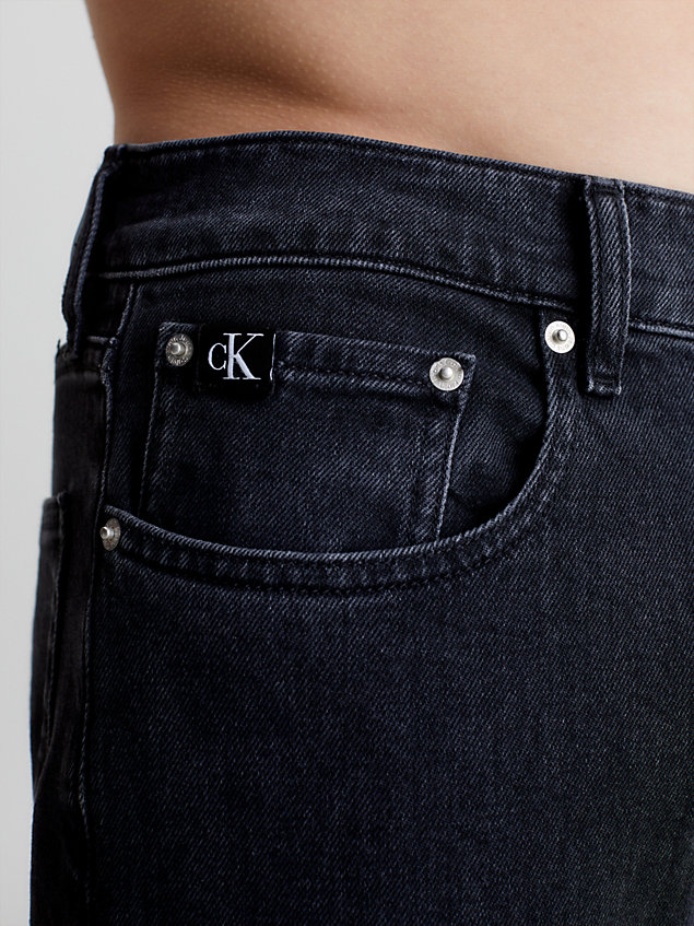 black authentieke straight jeans voor heren - calvin klein jeans