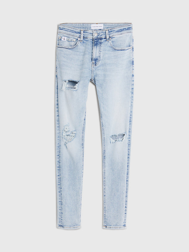 blue super skinny jeans voor heren - calvin klein jeans