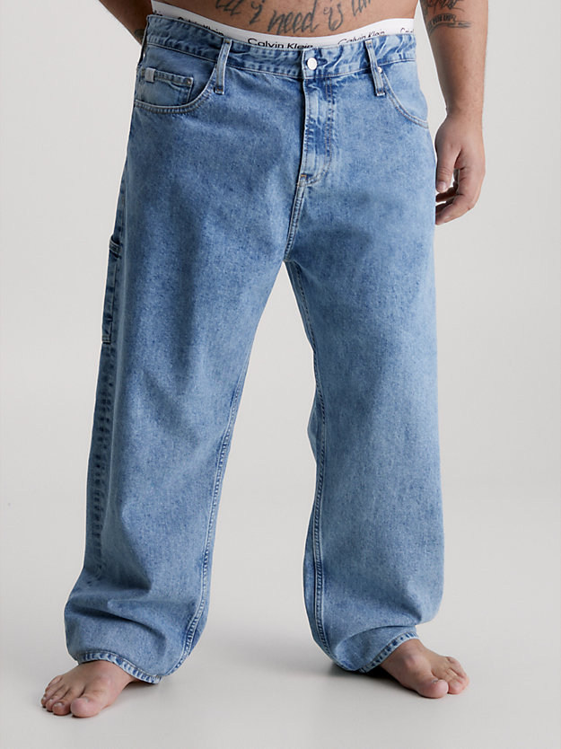 denim medium jeansy 90's straight carpenter dla mężczyźni - calvin klein jeans