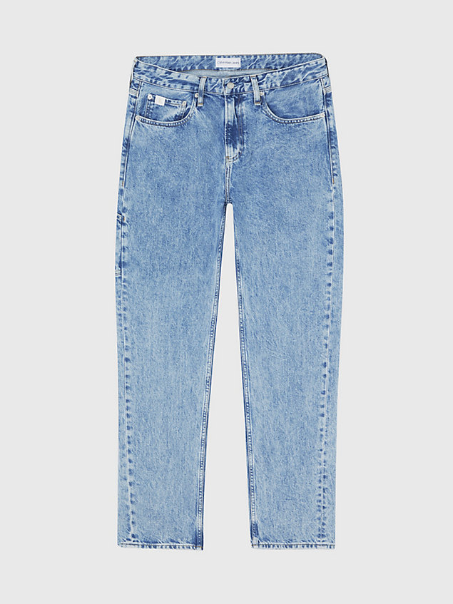 90's straight carpenter jeans blue da uomo calvin klein jeans