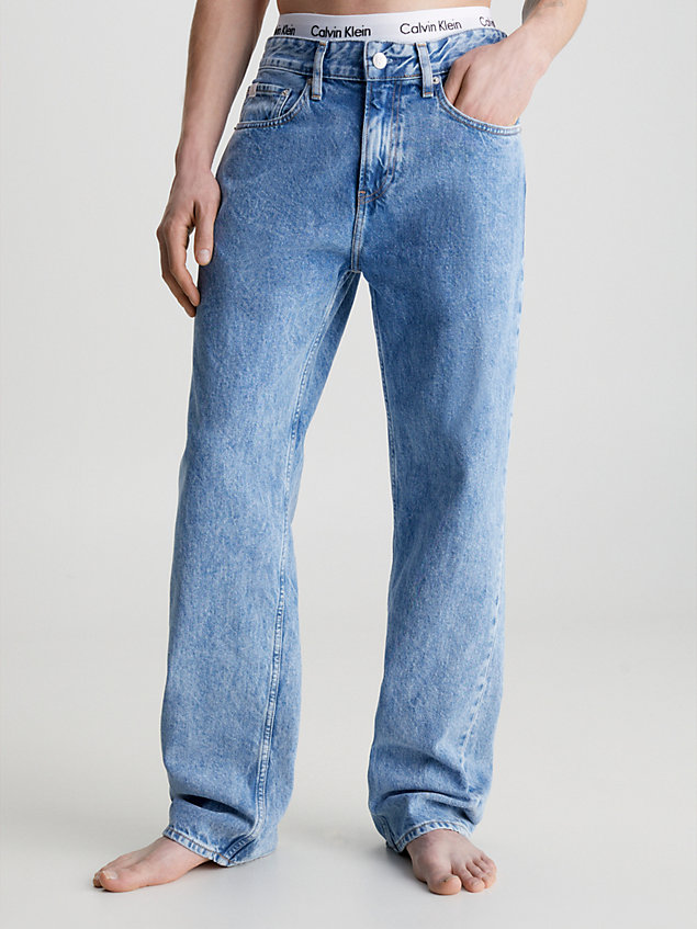 90's straight carpenter jeans blue de hombre calvin klein jeans
