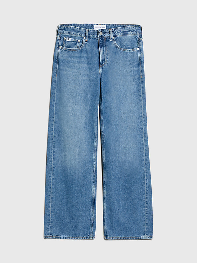 blue 90's loose jeans for men calvin klein jeans