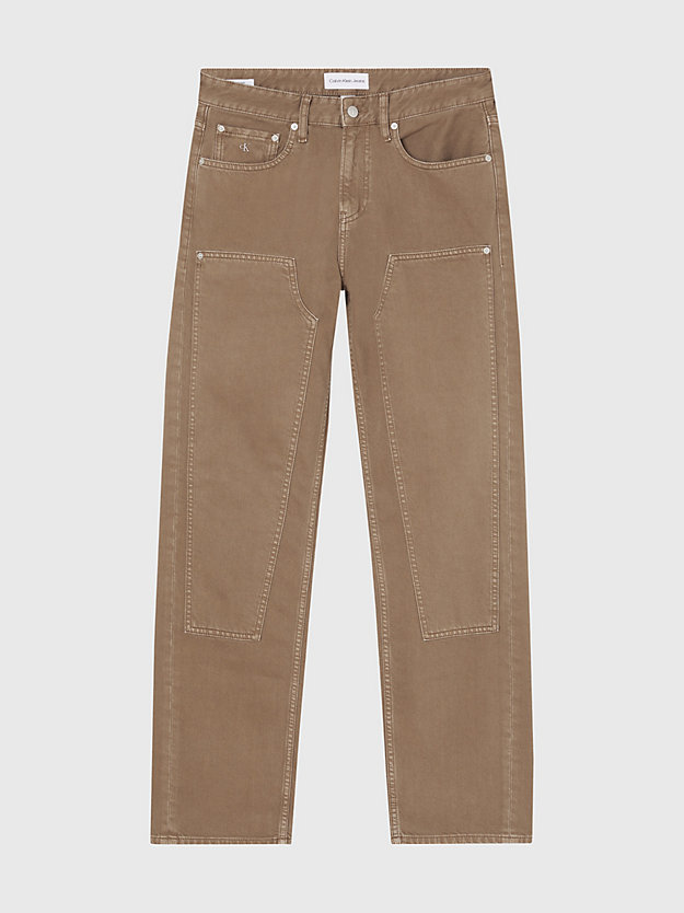 BROWN 90's Straight Jeans con paneles de hombre CALVIN KLEIN JEANS