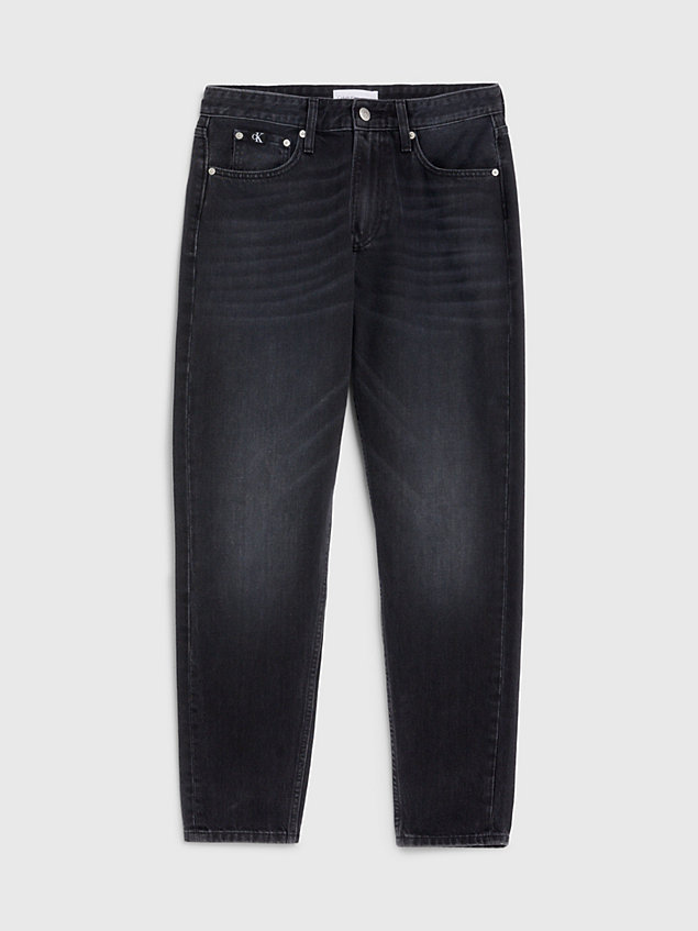 tapered jeans black de hombre calvin klein jeans