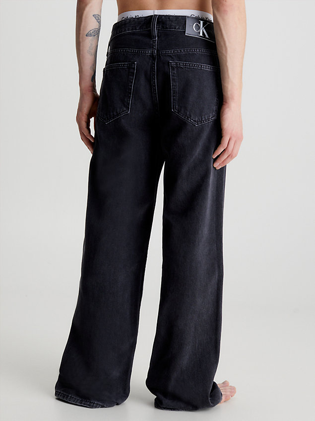 black 90's loose fit jeans voor heren - calvin klein jeans