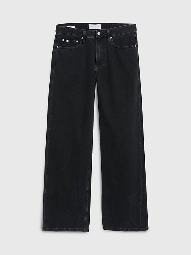 black 90's loose jeans for men calvin klein jeans