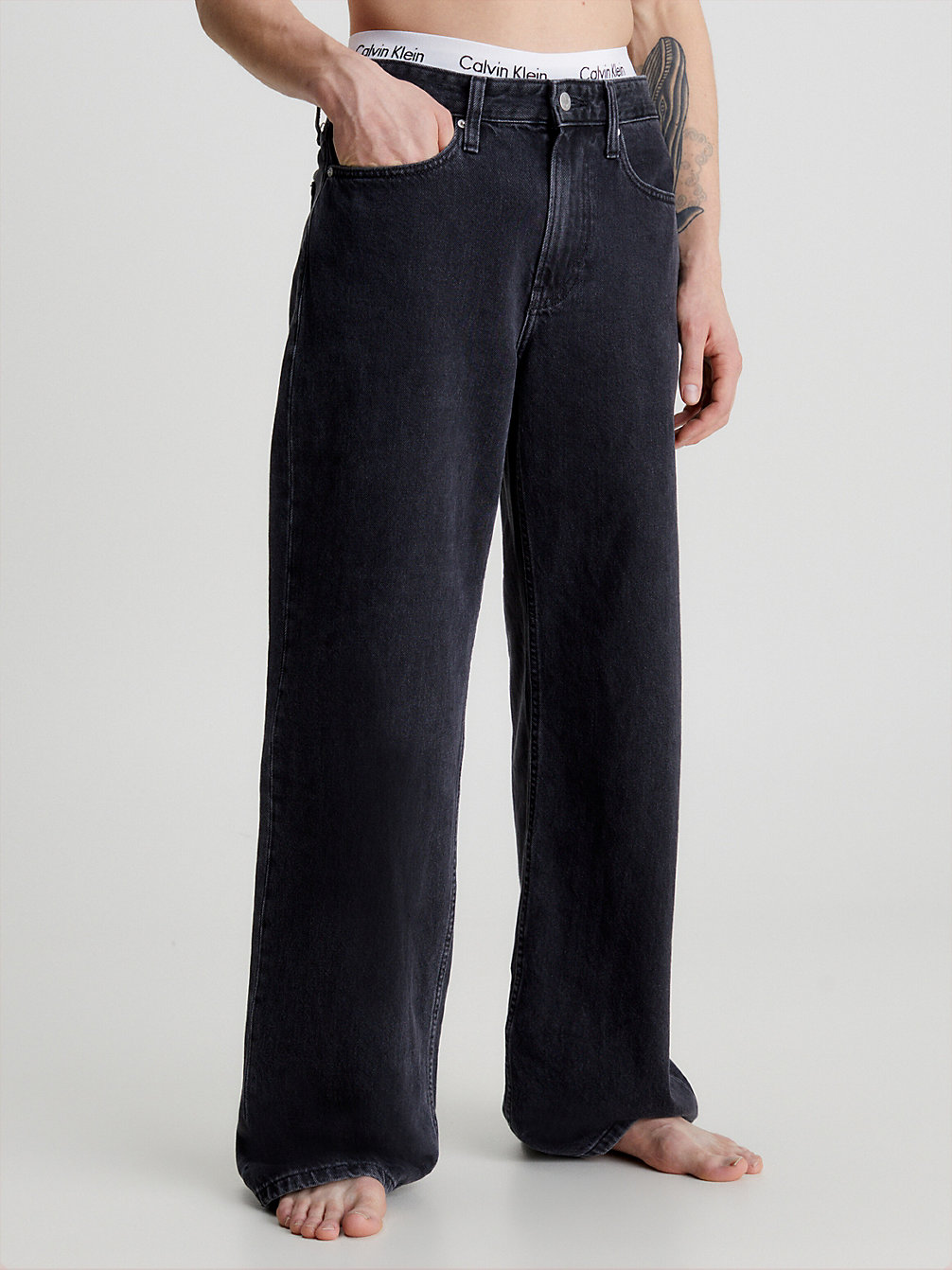 DENIM BLACK > 90's Loose Jeans > undefined men - Calvin Klein