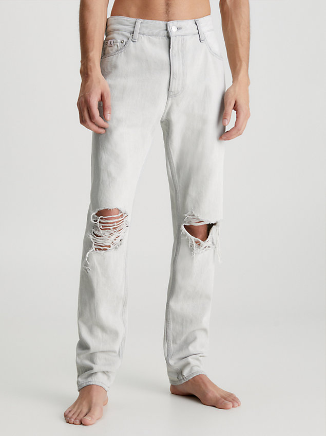 grey jeansy dad dla mężczyźni - calvin klein jeans