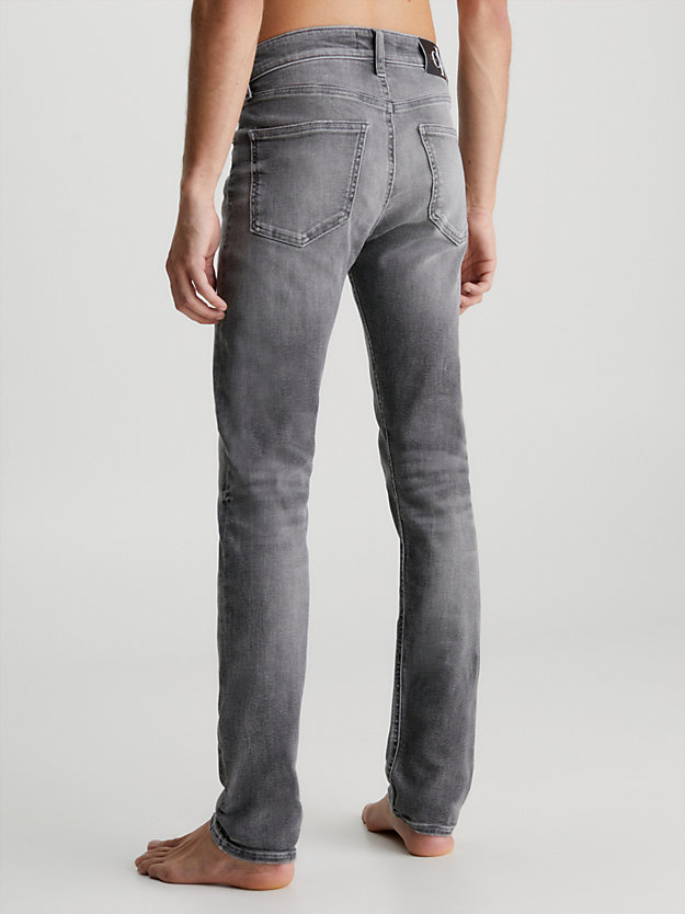 jean skinny denim grey pour hommes calvin klein jeans