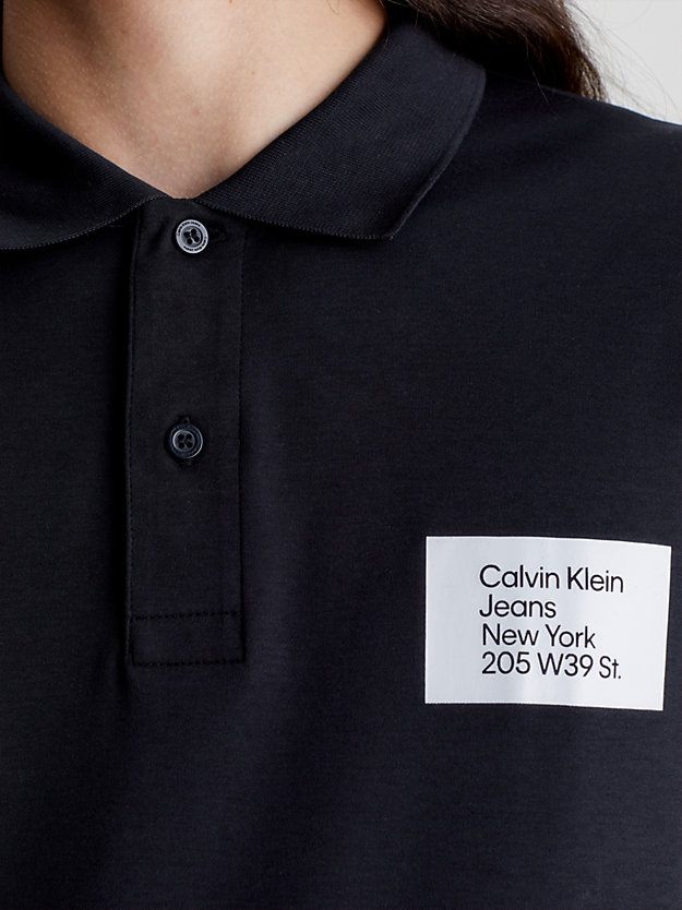 CK BLACK Badge Polo Shirt for men CALVIN KLEIN JEANS