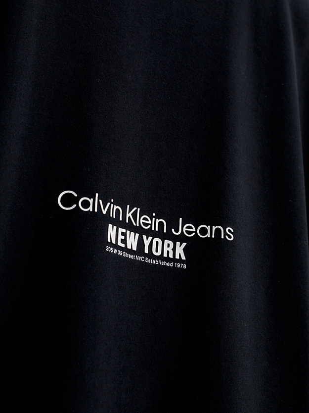 CK BLACK Oversized Embroidered T-shirt for men CALVIN KLEIN JEANS