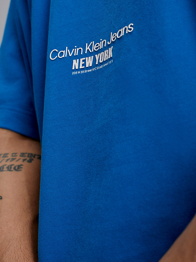 TARPS BLUE Camiseta oversized con bordado de hombre CALVIN KLEIN JEANS