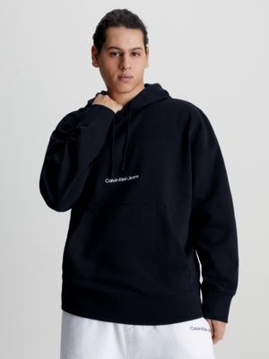 Sweat à capuche en coton bio Blanc pour homme