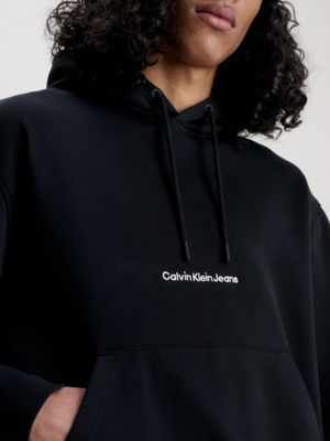 Cotton Blend Fleece Hoodie Calvin Klein®