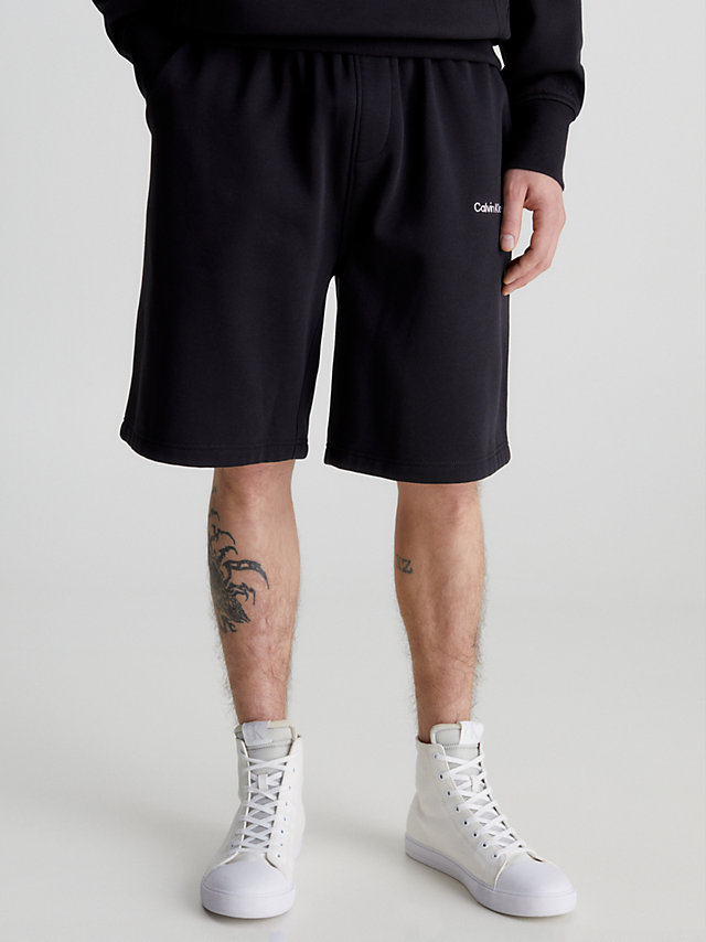 CK Black Relaxed Jogger Shorts undefined men Calvin Klein