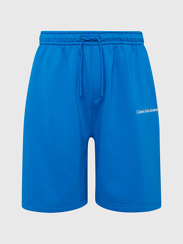 tarps blue relaxed jogger shorts for men calvin klein jeans