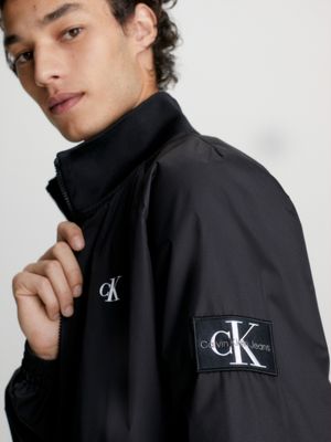 CK BLACK Reißverschlussjacke aus recyceltem Polyester für Herren CALVIN KLEIN JEANS