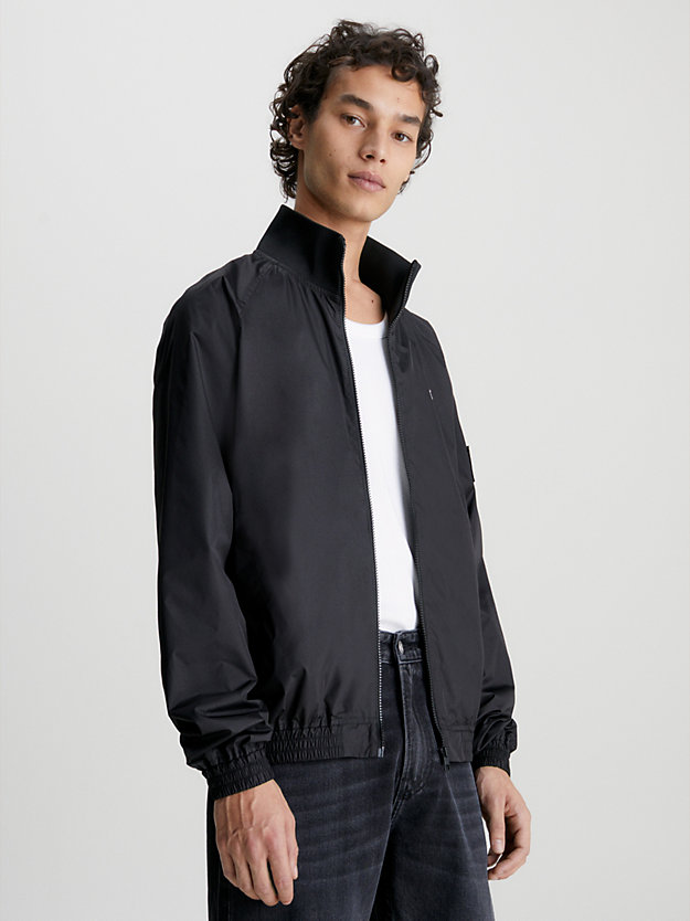 CK BLACK Recycled Polyester Zip Up Jacket for men CALVIN KLEIN JEANS