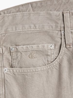 LIGHT BEIGE 90's Loose Jeans for men CALVIN KLEIN JEANS