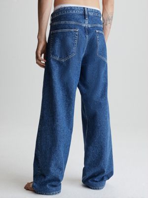 Calvin Klein Jeans 90s Wide-Leg Jeans - Blue