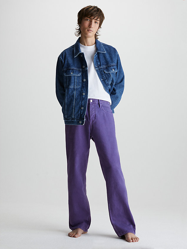 90's straight jeans purple de hombre calvin klein jeans