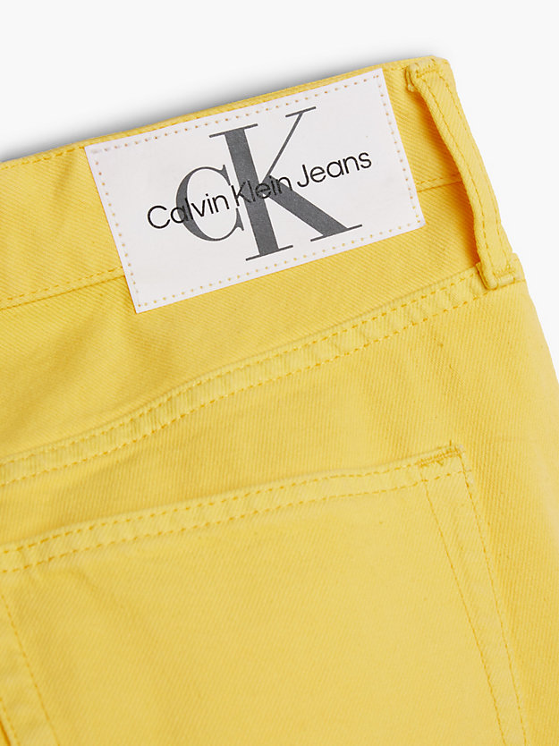 primrose yellow 90's straight jeans for men calvin klein jeans