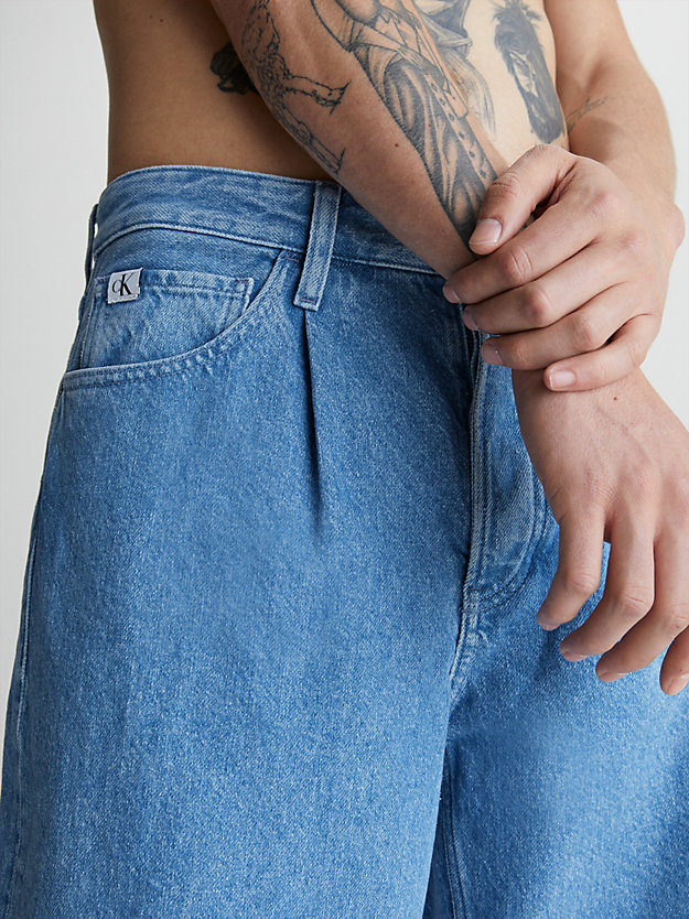 wide leg jeans denim light de hombre calvin klein jeans