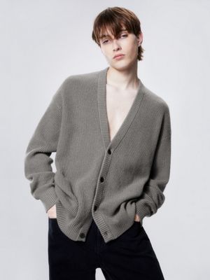 Relaxed Wool Cardigan