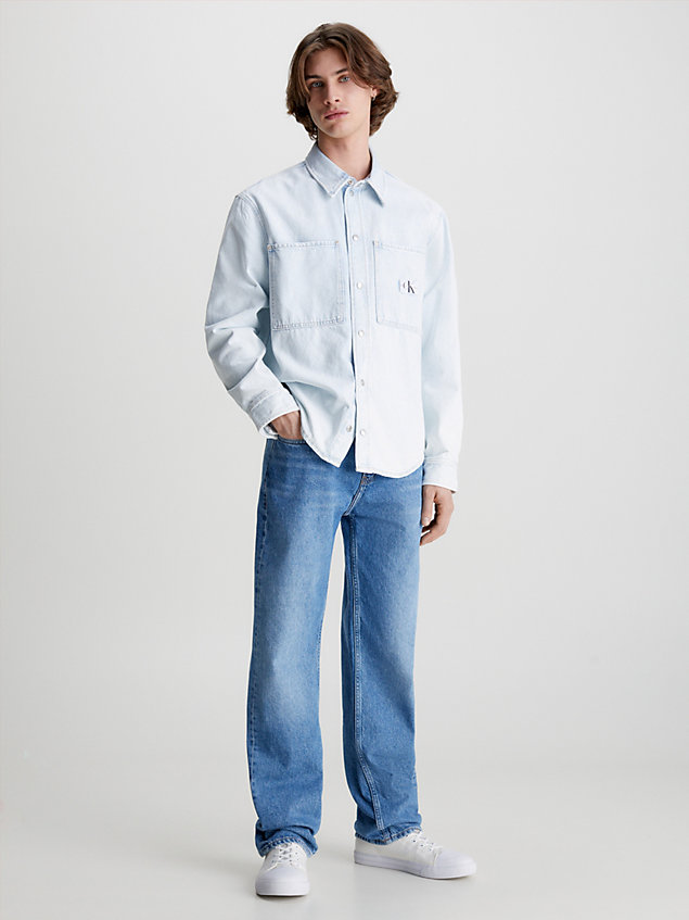 blue 90's straight jeans für herren - calvin klein jeans