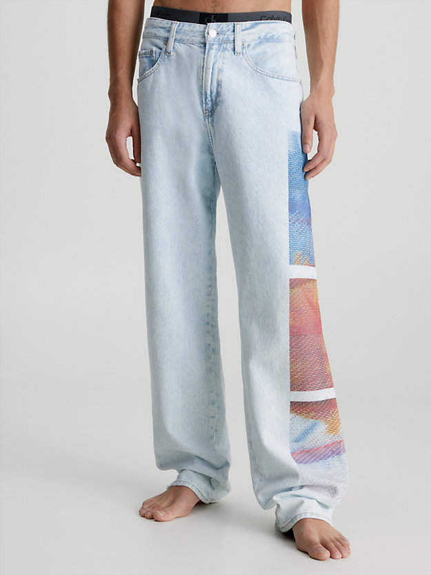 DENIM LIGHT 90's Straight Jeans estampados de hombre CALVIN KLEIN JEANS