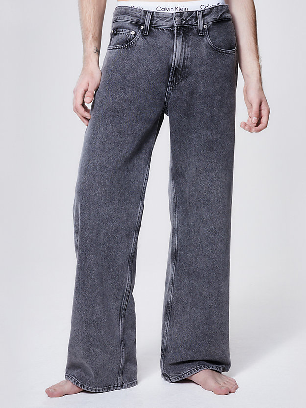 denim grey 90's loose jeans for men calvin klein jeans