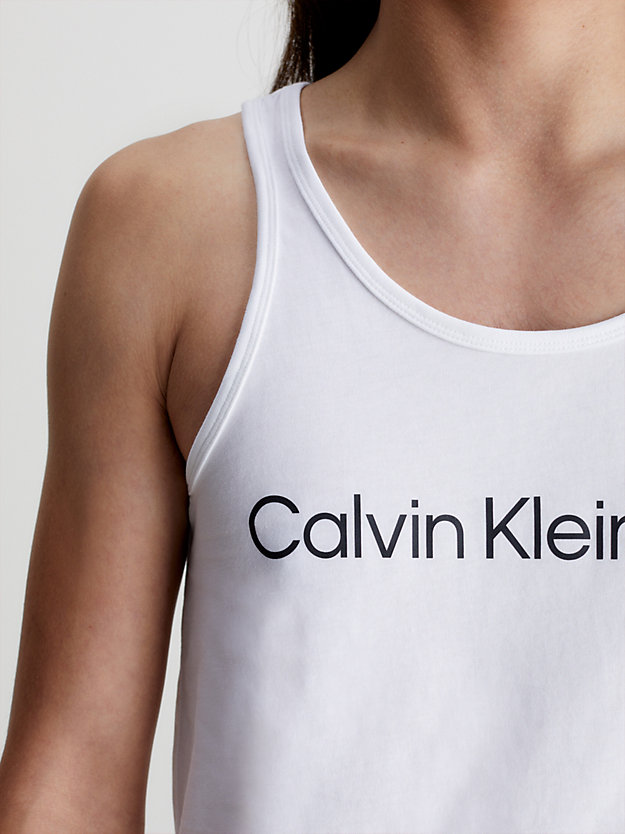 BRIGHT WHITE Logo-Tanktop für Herren CALVIN KLEIN JEANS