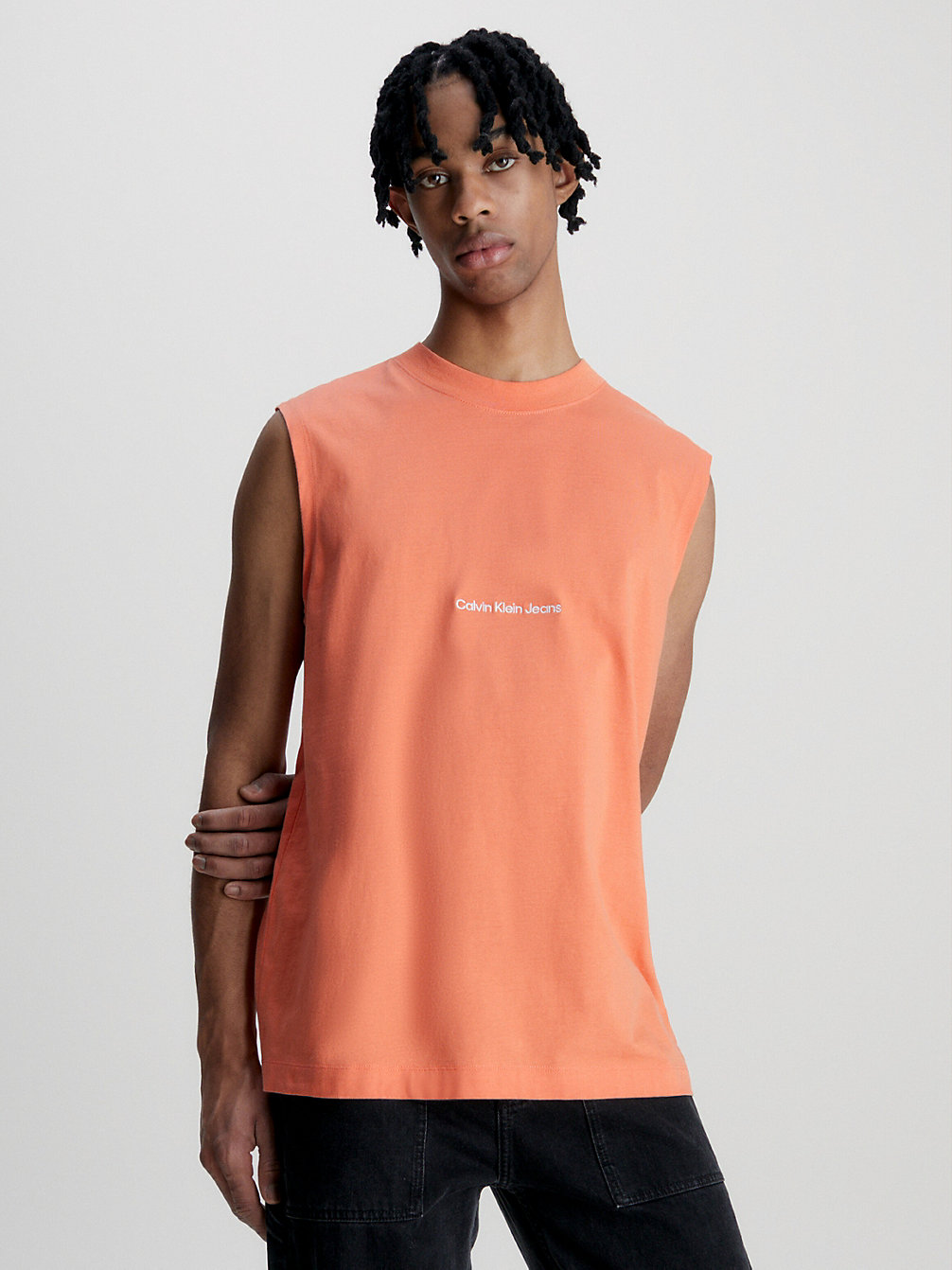 Camiseta De Tirantes Holgada De Algodón Orgánico > SUMMER SQUASH > undefined hombre > Calvin Klein