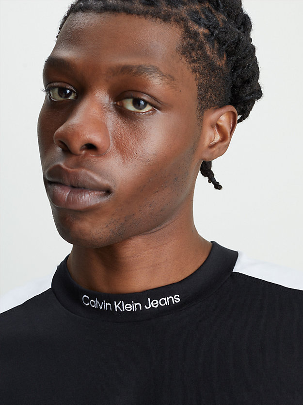 CK BLACK Colour Block T-shirt for men CALVIN KLEIN JEANS