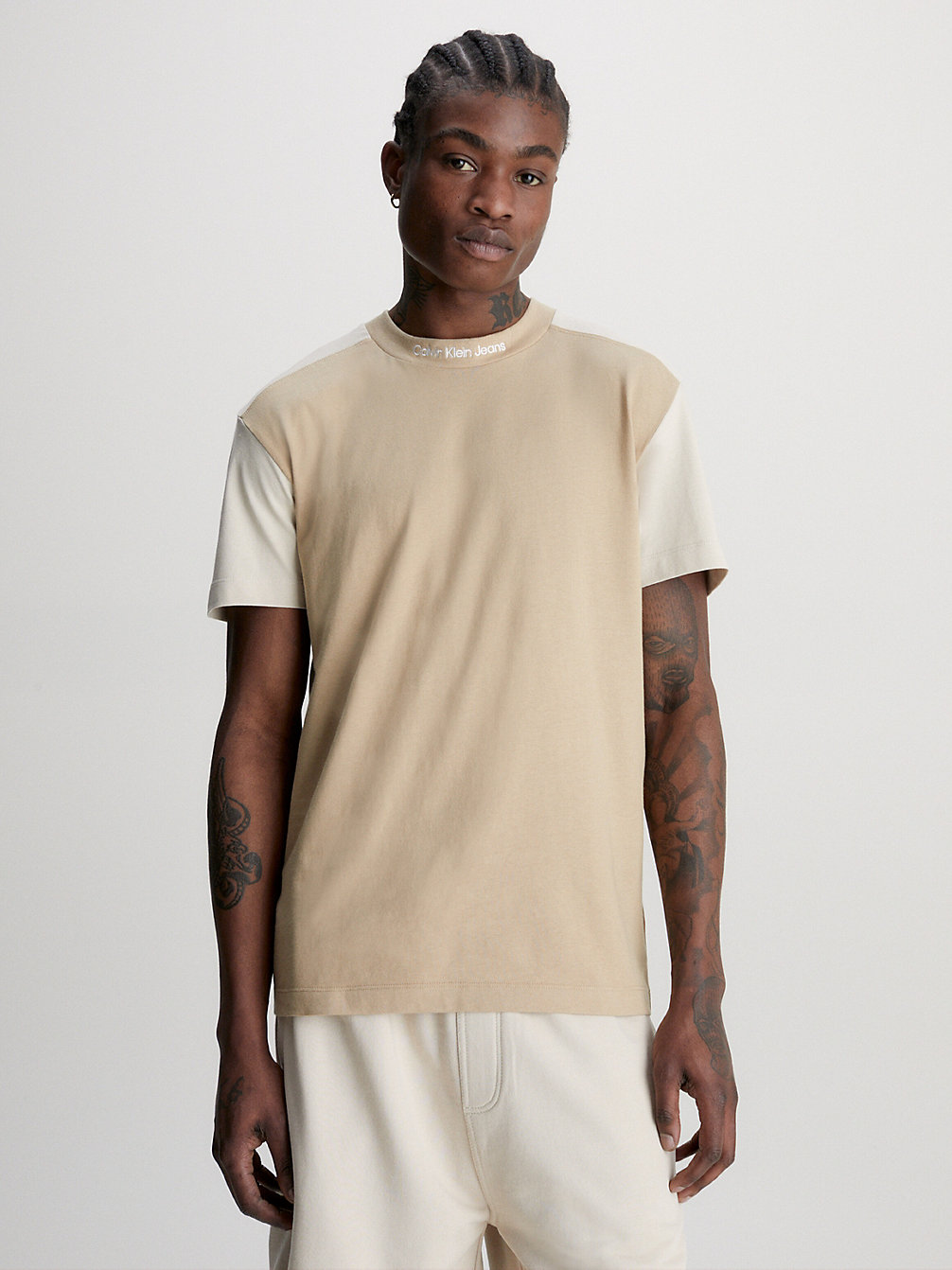 TRAVERTINE Colour Block T-Shirt undefined men Calvin Klein