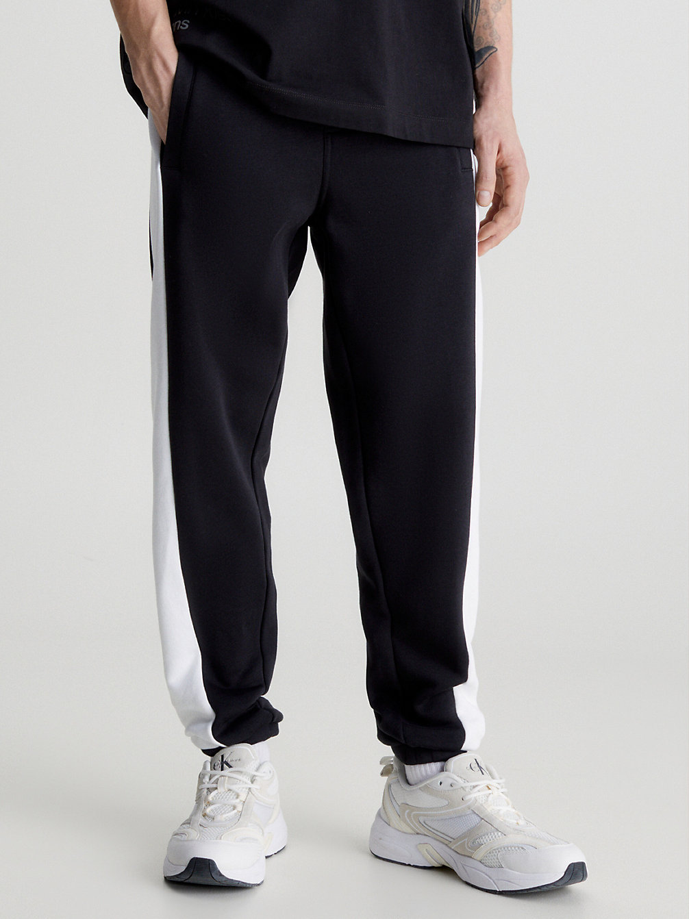 CK BLACK Pantalon De Jogging Color-Block undefined hommes Calvin Klein