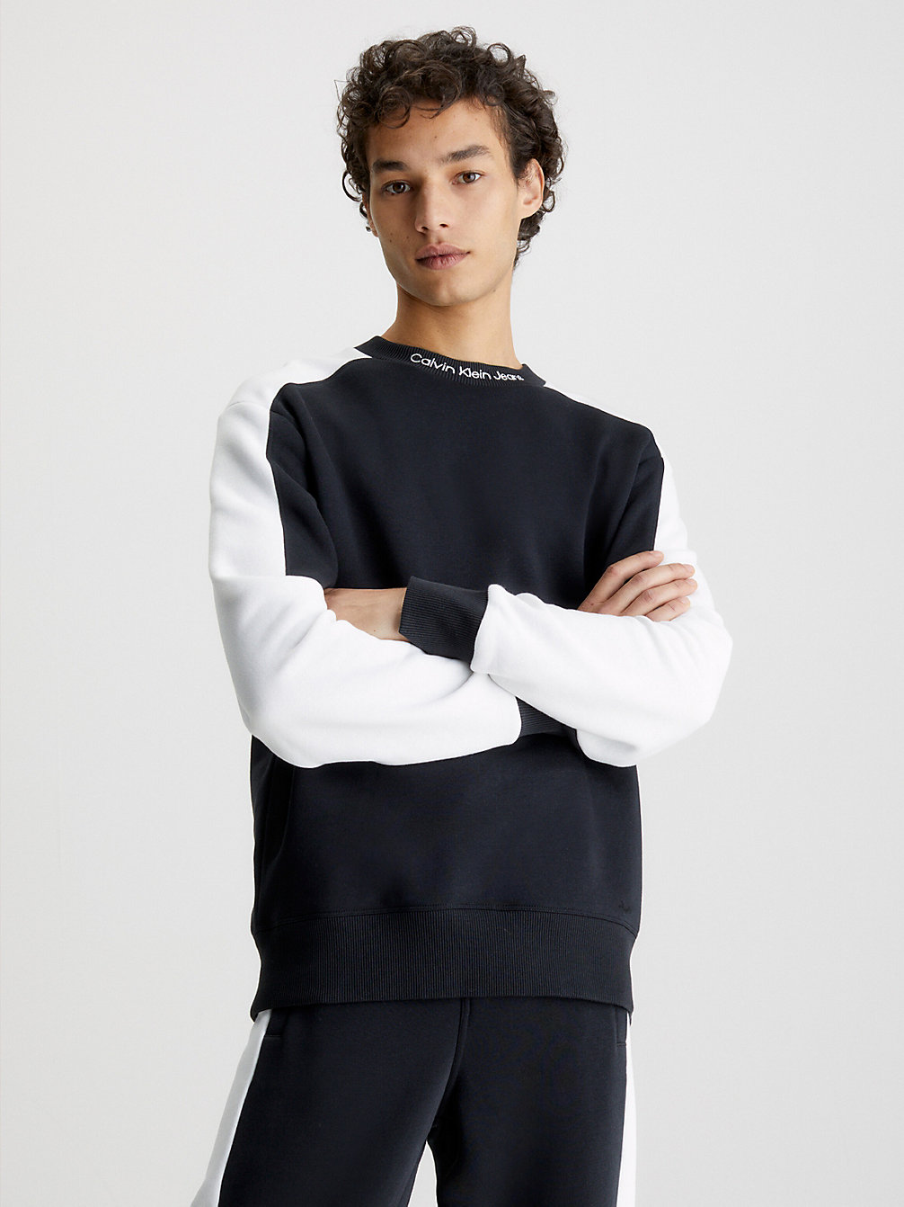 CK BLACK > Sweatshirt Im Blockfarbendesign > undefined men - Calvin Klein