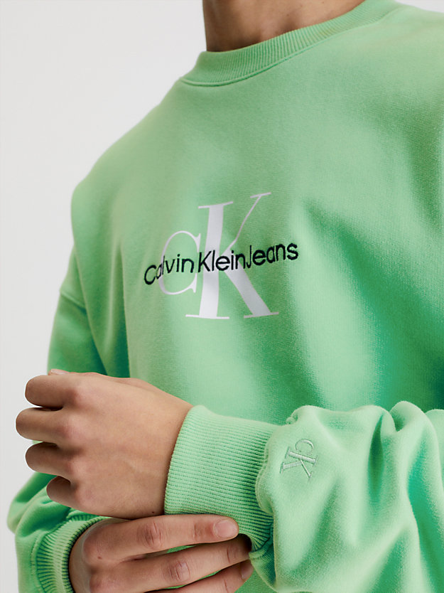 NEPTUNES WAVE Oversized Monogram Sweatshirt for men CALVIN KLEIN JEANS