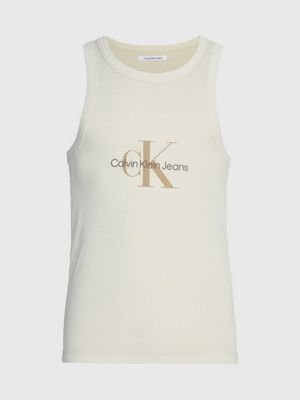 Camiseta de tirantes monograma de canalé Calvin Klein® | J30J323218ACI