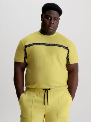 Yellow calvin klein t clearance shirt