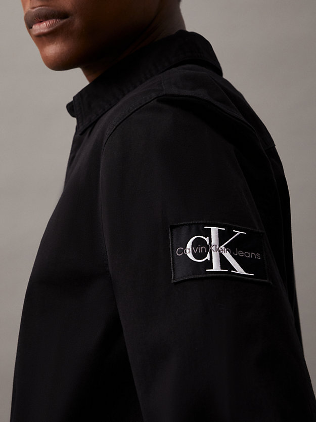 CK BLACK Lässiges Hemd aus Baumwoll-Twill für Herren CALVIN KLEIN JEANS