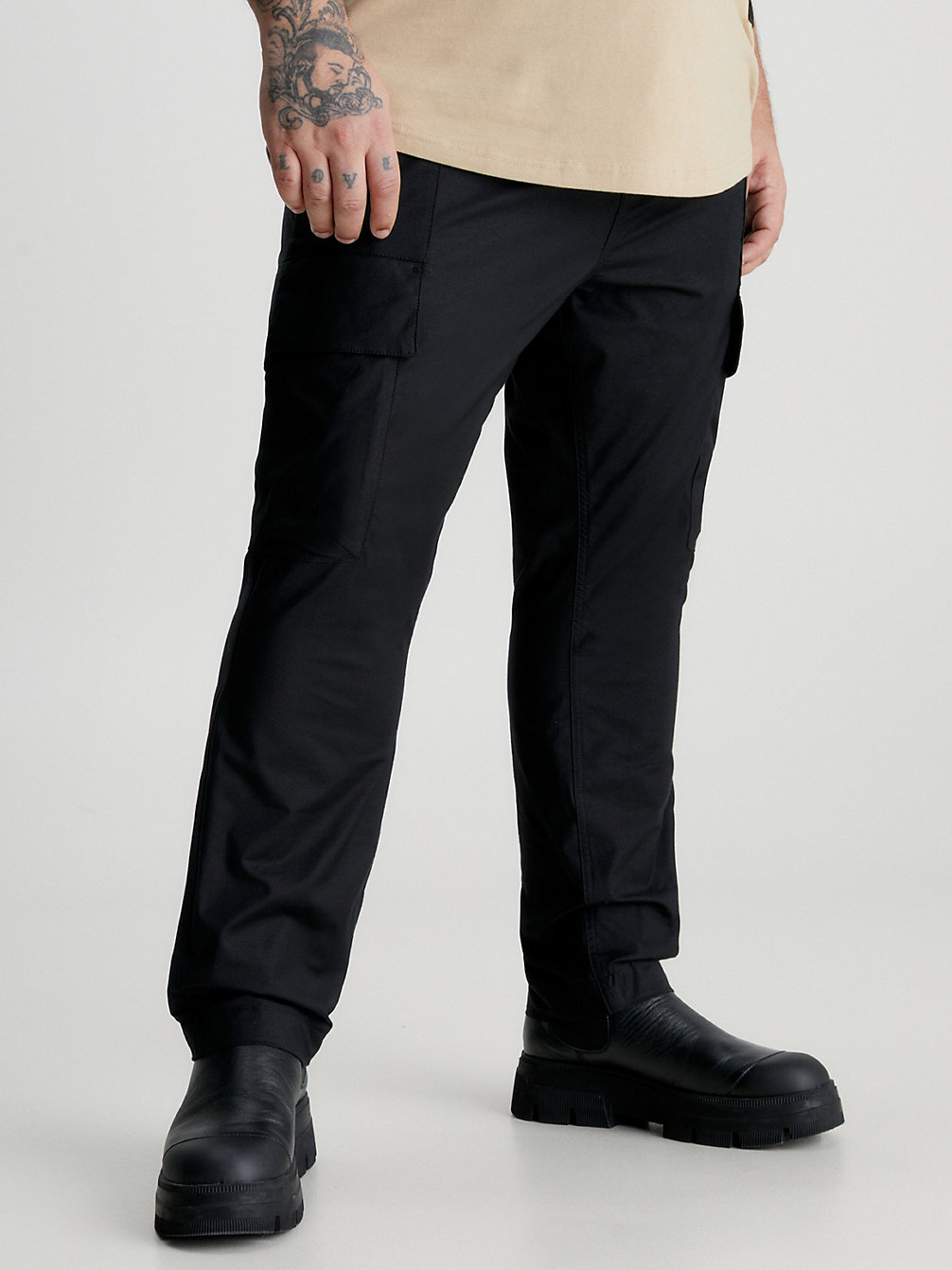 CK BLACK Plus Size Skinny Cargo Pants undefined men Calvin Klein