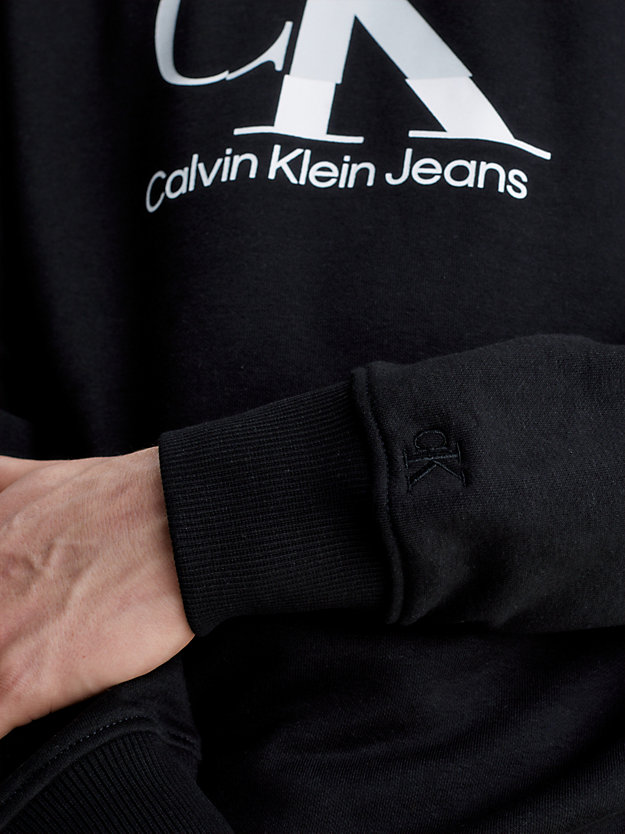 CK BLACK Monogramm-Sweatshirt für Herren CALVIN KLEIN JEANS