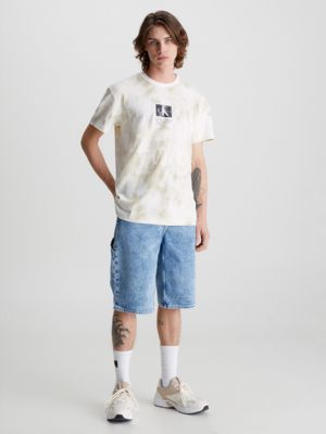 TIE DYE AOP Monogramm-T-Shirt mit Batikfärbung für Herren CALVIN KLEIN JEANS