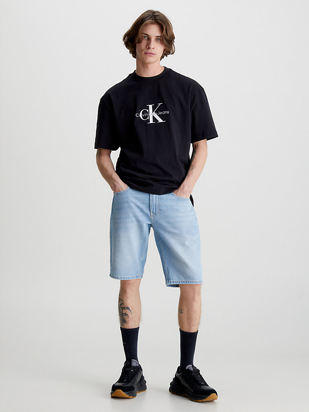 CK BLACK Oversized Monogram T-shirt for men CALVIN KLEIN JEANS