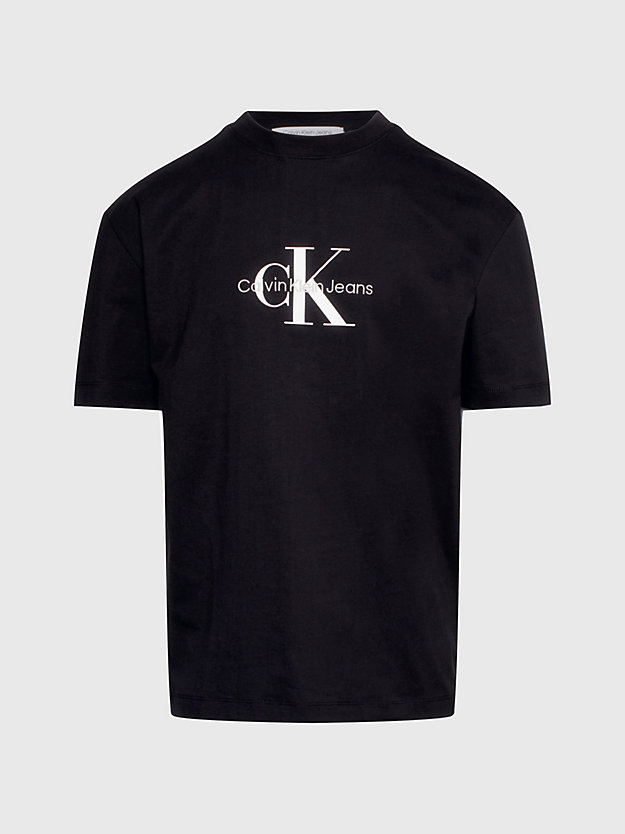 CK BLACK Camiseta oversized con monograma de hombre CALVIN KLEIN JEANS