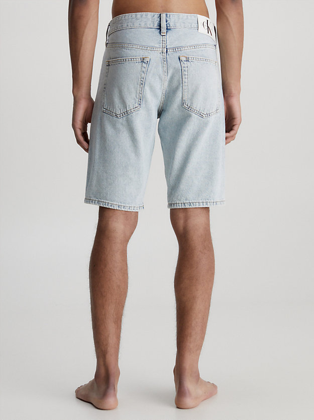 denim light denim shorts for men calvin klein jeans