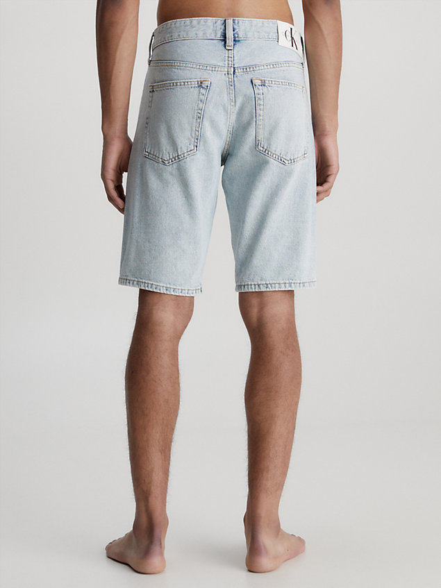blue denim korte broek voor heren - calvin klein jeans