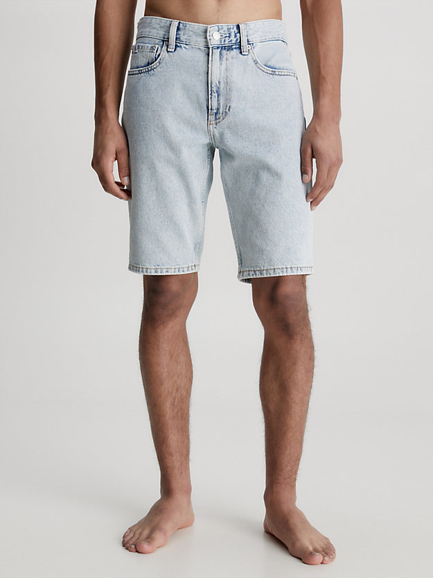 shorts denim denim light de hombres calvin klein jeans