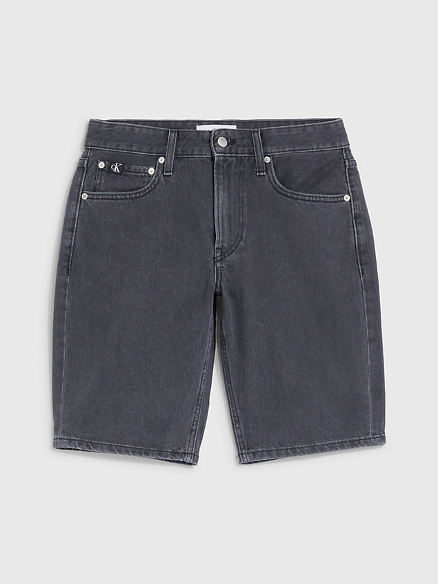 black denim-shorts für herren - calvin klein jeans